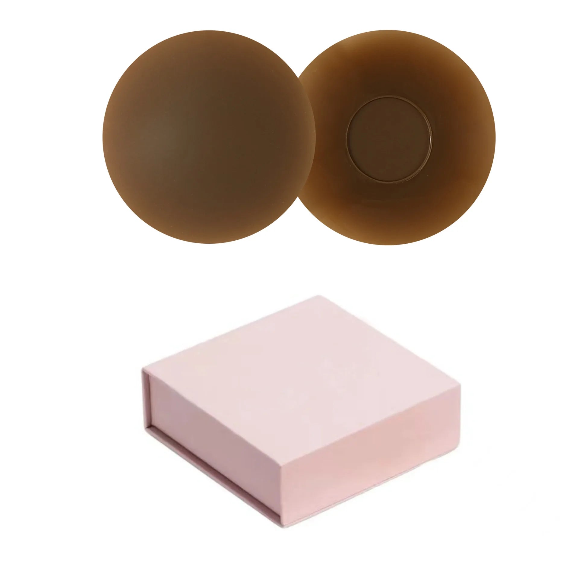 Braless Seamless for Women Ultra Thin Invisible Bra Nipple Cover with Box Bioadhesive Silicone Reusable Travel Bra Chest Pad