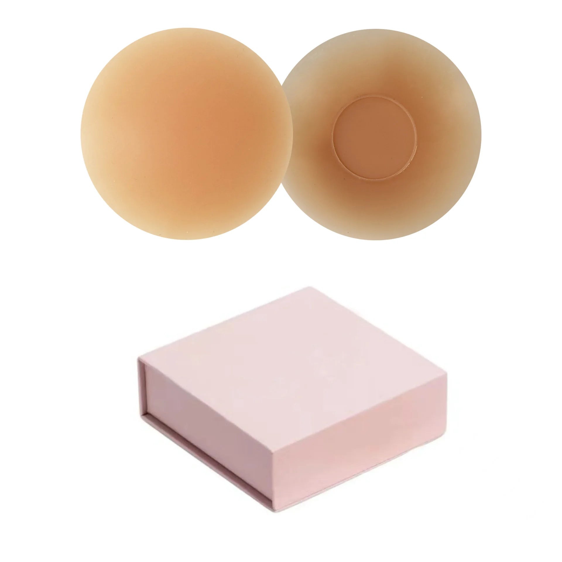 Braless Seamless for Women Ultra Thin Invisible Bra Nipple Cover with Box Bioadhesive Silicone Reusable Travel Bra Chest Pad