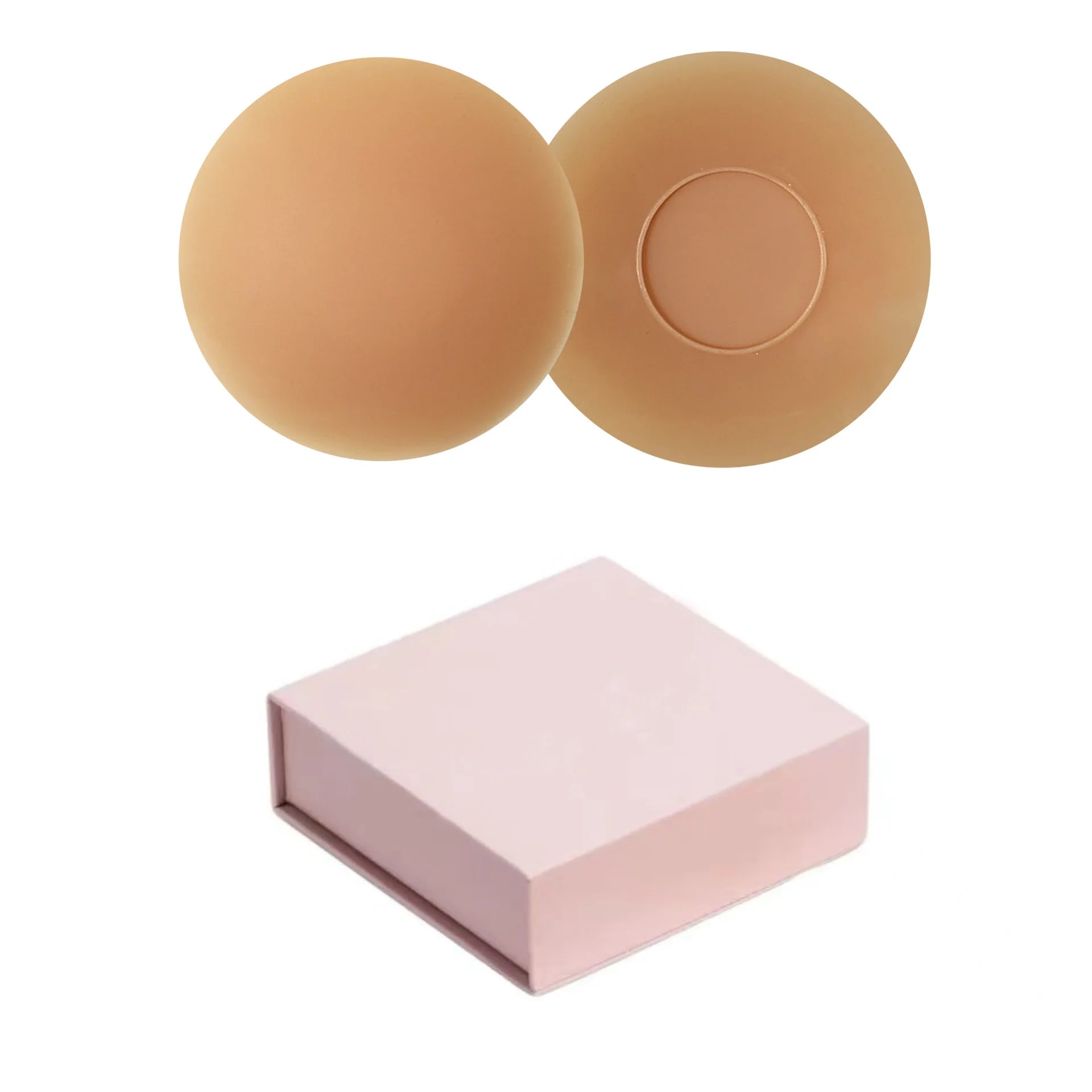 Braless Seamless for Women Ultra Thin Invisible Bra Nipple Cover with Box Bioadhesive Silicone Reusable Travel Bra Chest Pad