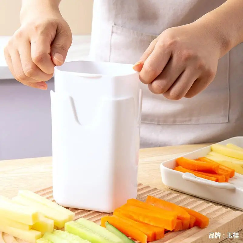 1PC White New Type French Fry Cutter Natural Cut Rapid Slicer Vegetable Potato Tool Food Veggie Dicer Veg Chopper Tools