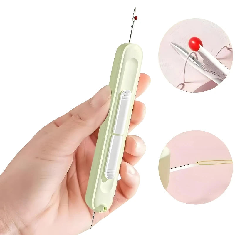 2In1 Needle Threader Hand Sewing Tools Multi-Function Threader Stitch Insertion Sewing Needle Changer Thread Device Hand Machine