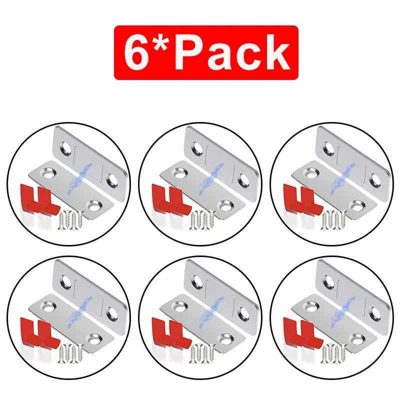 Magnetic Cabinet Catches Ultra Thin Door Strong Magnets Stopper Invisible Adhesive Drawer Magnet Lock for Kitchen Closet Closer