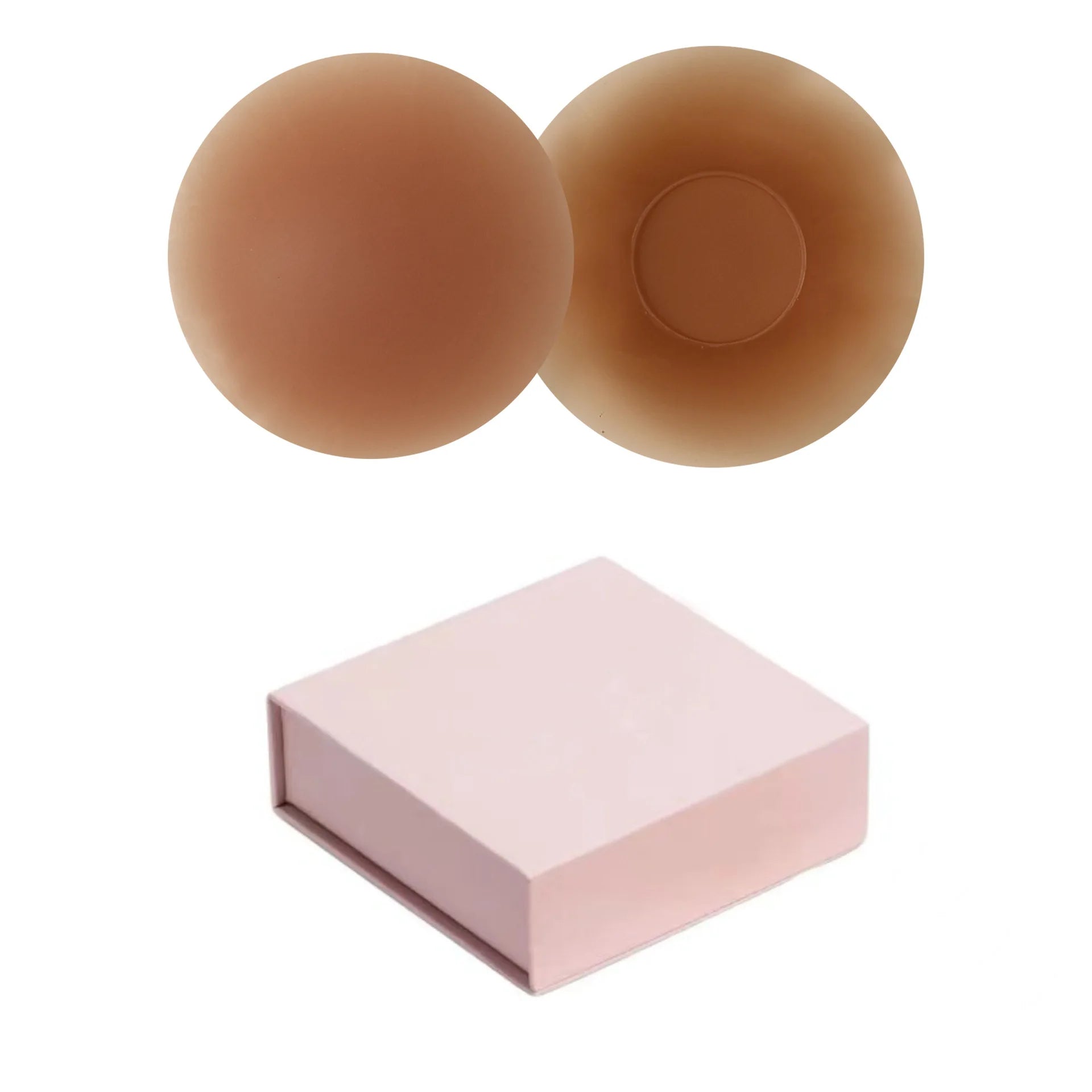 Braless Seamless for Women Ultra Thin Invisible Bra Nipple Cover with Box Bioadhesive Silicone Reusable Travel Bra Chest Pad