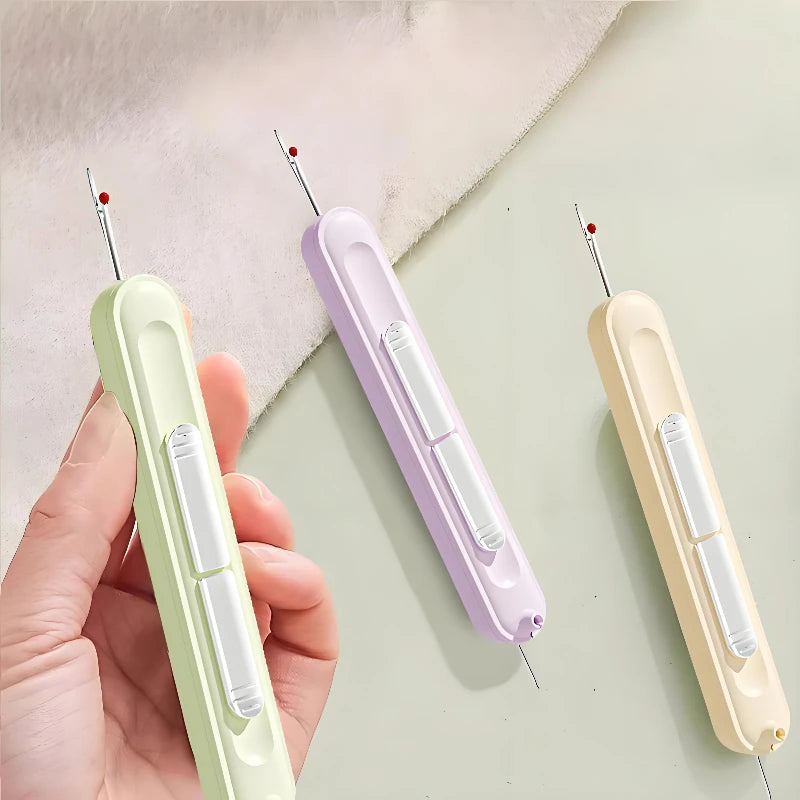 2In1 Needle Threader Hand Sewing Tools Multi-Function Threader Stitch Insertion Sewing Needle Changer Thread Device Hand Machine