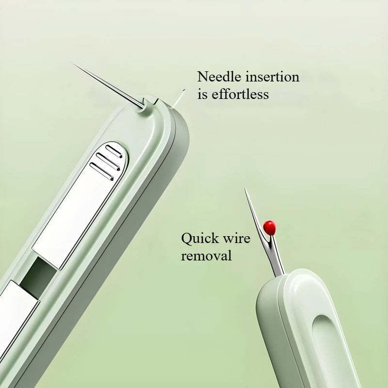 2In1 Needle Threader Hand Sewing Tools Multi-Function Threader Stitch Insertion Sewing Needle Changer Thread Device Hand Machine